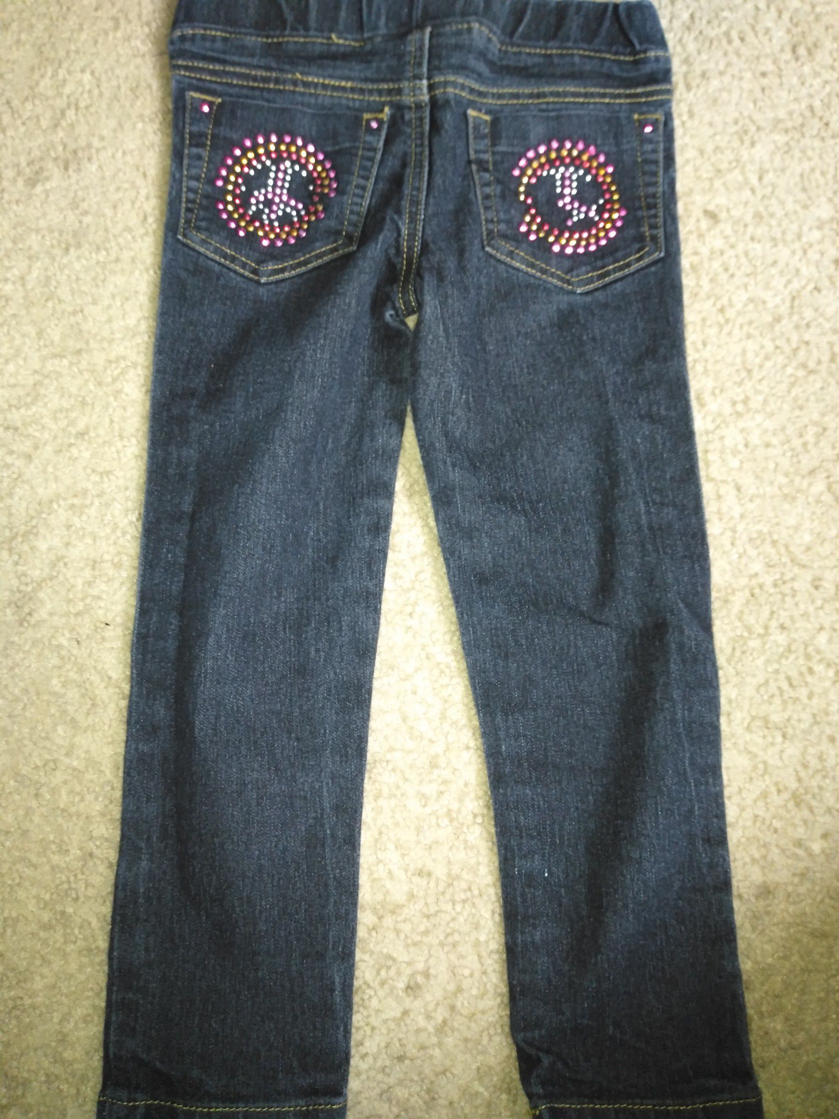 Jean Stretch for girl size 5 good condition