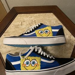 Vans x SpongeBob Old Skool Black Blue Shoes VN0A38G19XD 