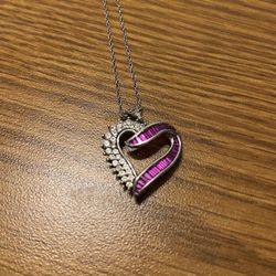 Heart Earrings And Necklace Set