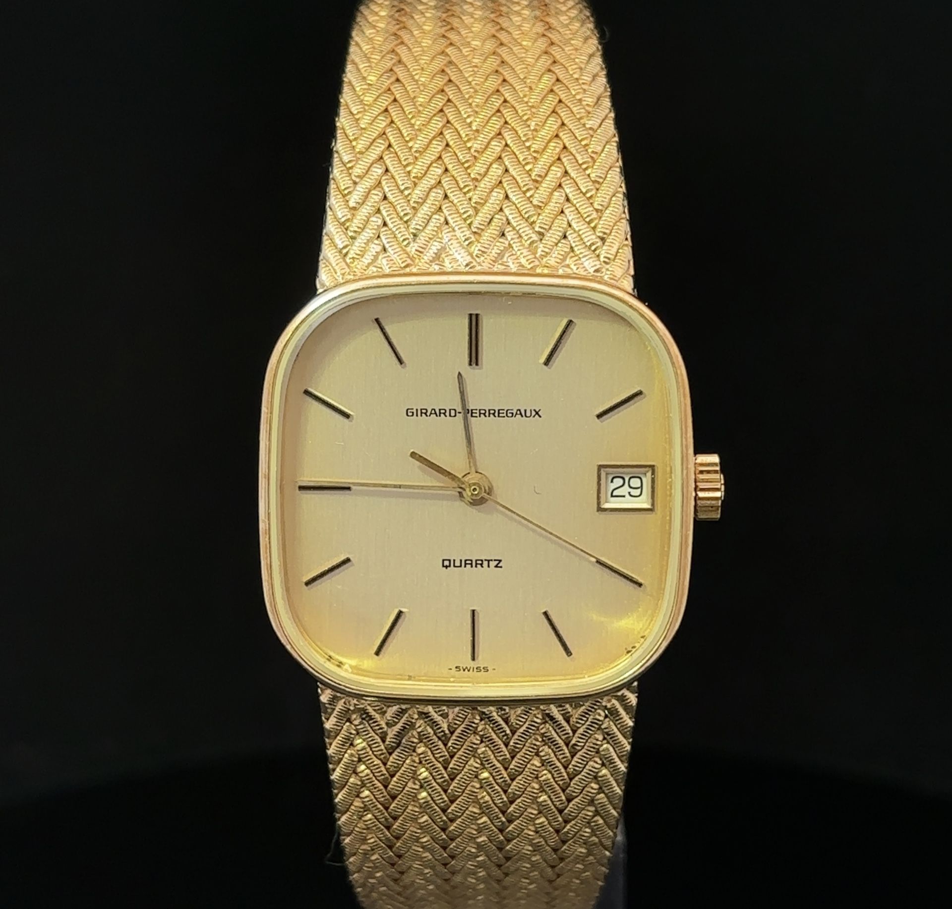 Girard Perregaux Unique Gold Plated Vintage Watch