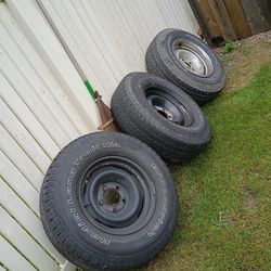 Chevy OBS Rims Only Three With Tires