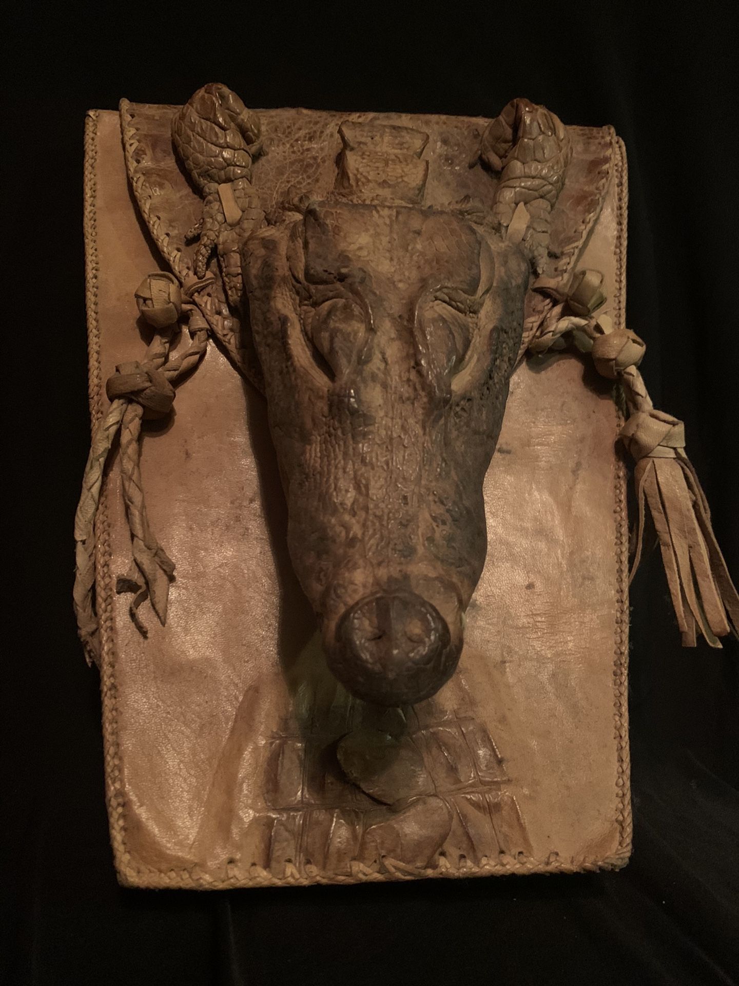 Real Taxidermy Crocodile Bag