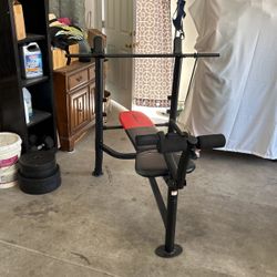 Workout Bench And Weights Weiderpro