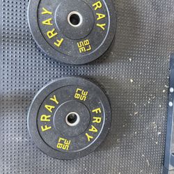 Rubber 35 Pound Weights 