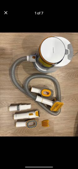 PUPPYOO Pet Grooming Vacuum, 5-in-1 Dog Grooming Vacuum for Shedding Grooming, 500W 13kPa Suction, 59dB Low Noise, 1.5L Dust Cup, 3 Suction Levels, Cl
