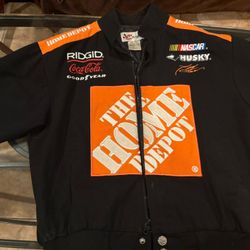 Tony Stewart Home Depot Jacket Signed Child’s Large
