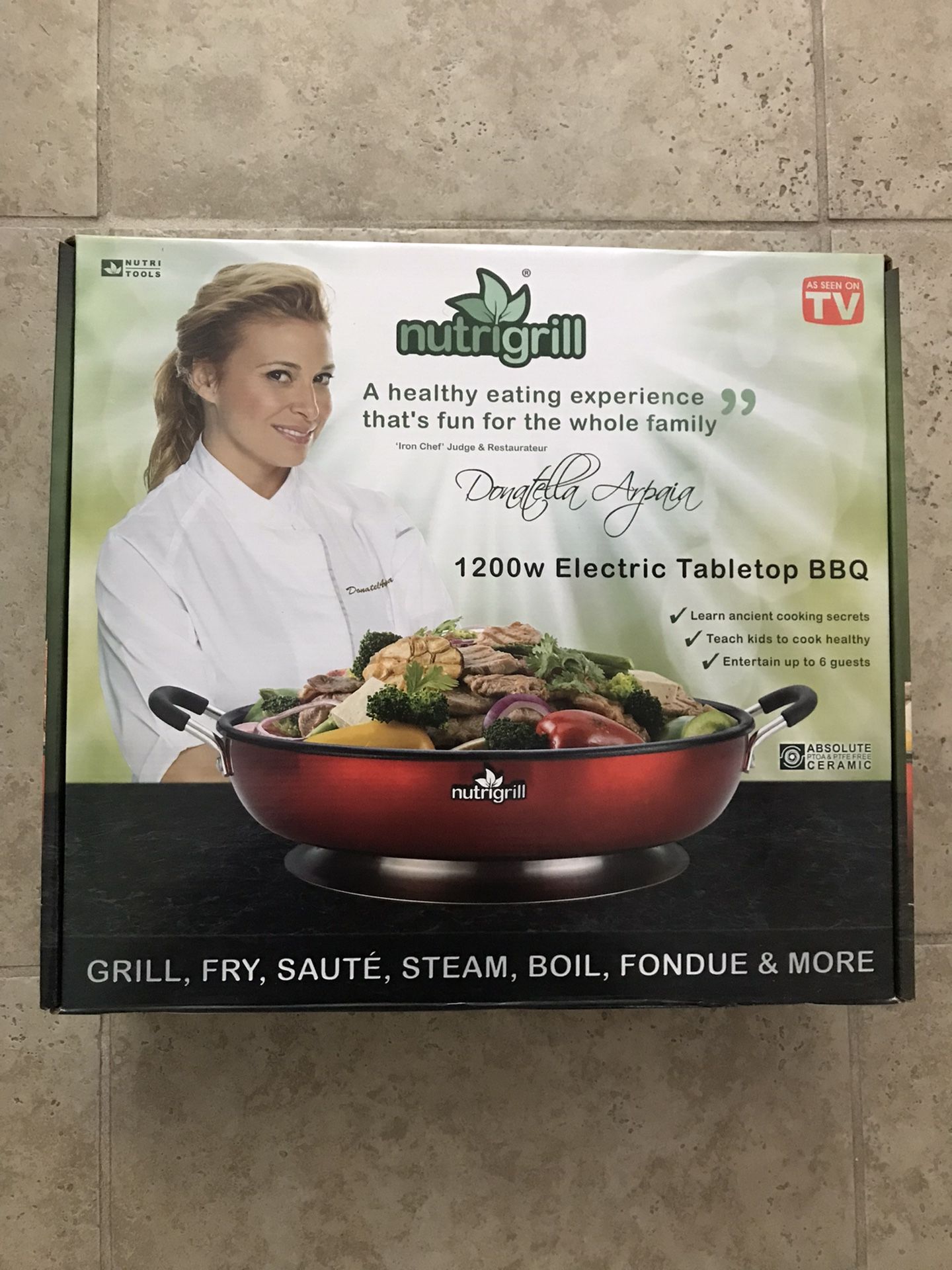 Nutrigrill 1200w Tabletop Electric BBQ Grill