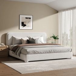 Brand new king size bed frame with a brand new 12” memory foam mattress included - same day delivery - Hablo espanol