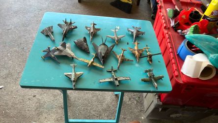 Lot of Die-Cast Military Airplane Models