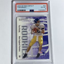 2000 Skybox Impact Tom Brady Rookie #27 PSA 6 New England Patriots