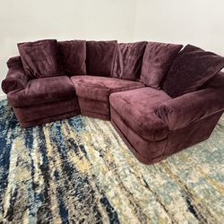Vintage Purple Sectional Couch
