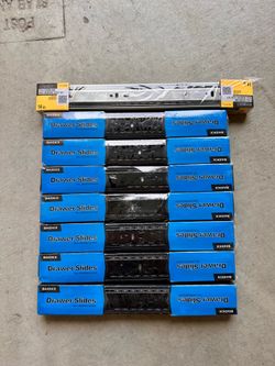 Drawer Slides (1 x 14” and 7 x 12”)