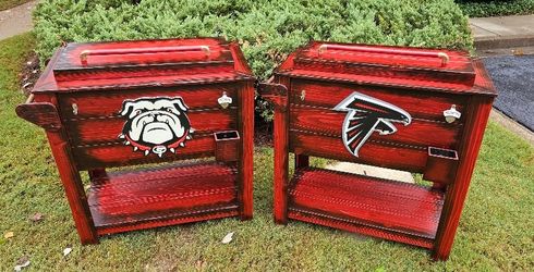 Custom Built Coolers With Sports Logo!