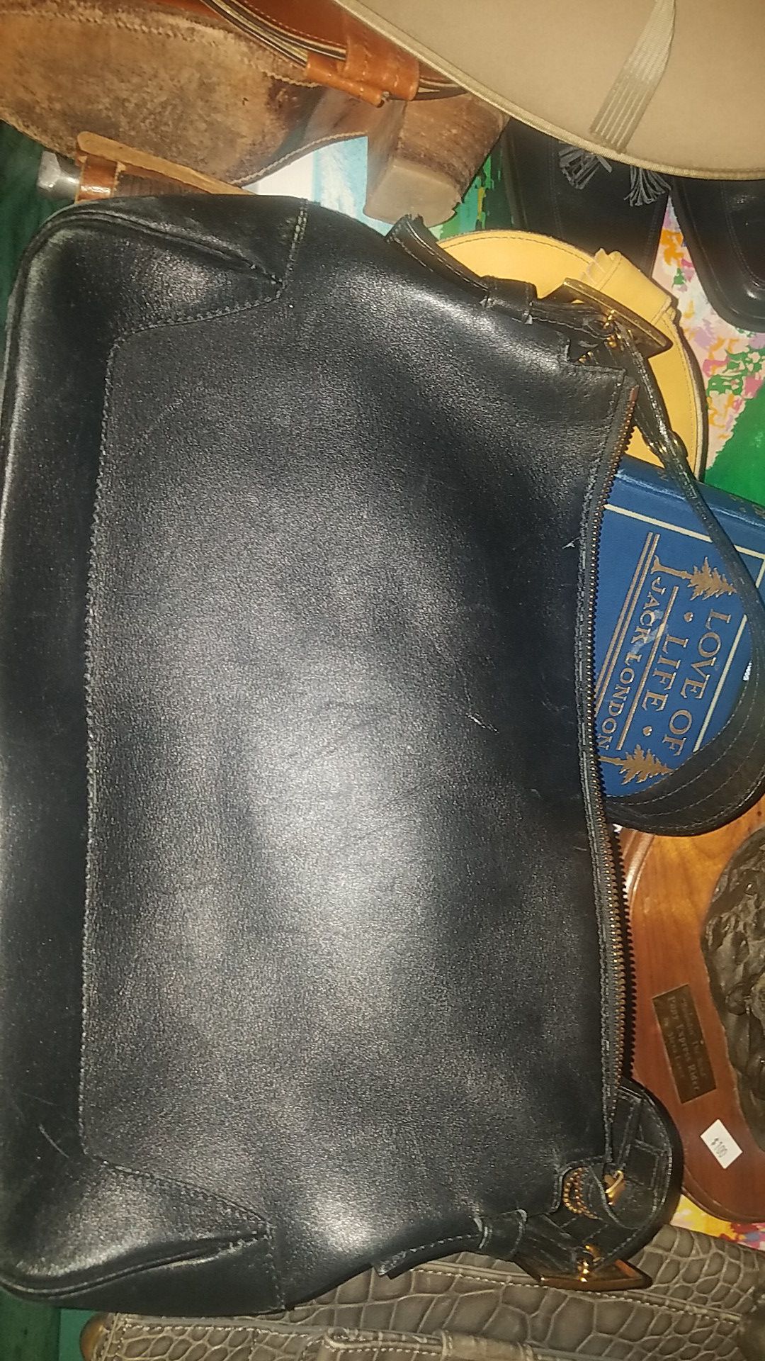 Leather Versace bag purse