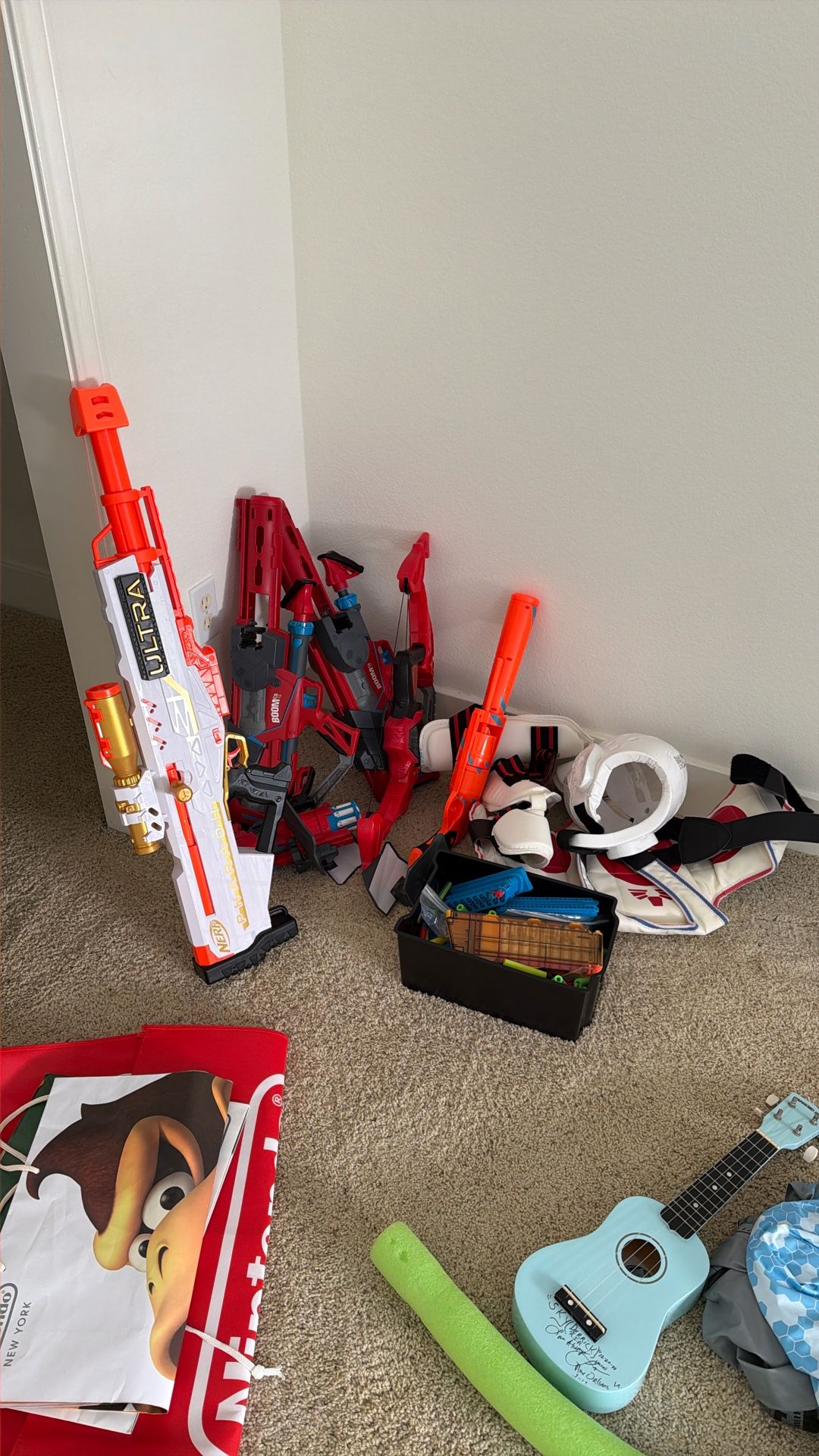 Nerf Guns And Nerf Bow All Work Perfect