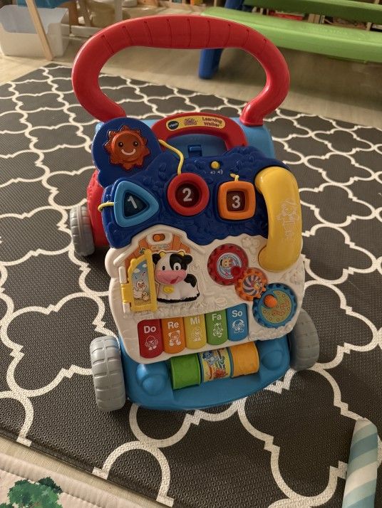 VTech Sit To Stand Learning Walker - Blue