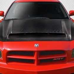 Blemished 2006-2010 Dodge Charger Carbon Creations Demon Look Hood - 1 Piece