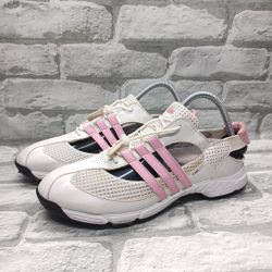 Woman Size 8 ADIDAS ClimaCool Slingback Gray Mesh Golf Shoes Traxion Spikes