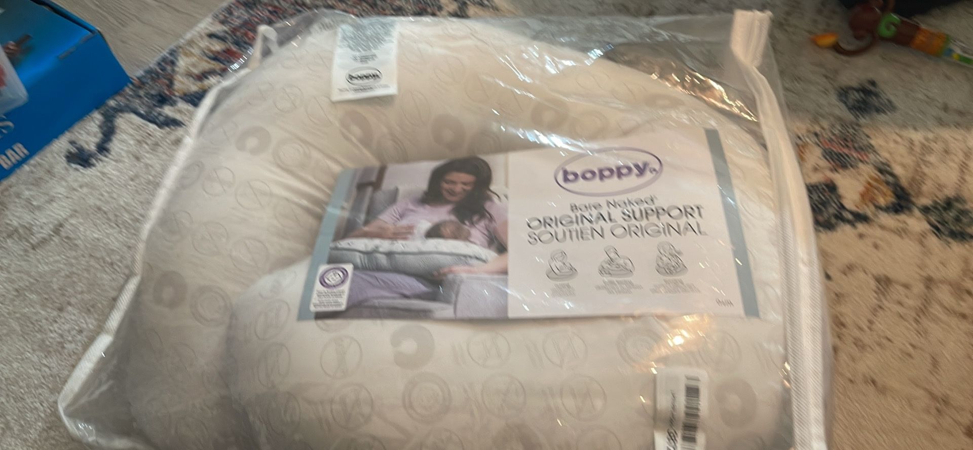 Boppy Nursing Pillow Bare Naked Original Support, Boppy Pillow Only, Nursing Pillow Cover Sold Separately, Ergonomic Nursing Essentials for Breastfeed