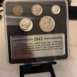 1941 Circulated Pearl Harbor Coin Set