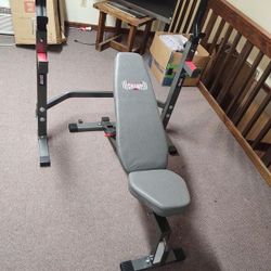 Bench and Rack For Weights Lifting Exercise 