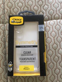 iPhone X otter box symmetry clear case