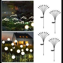 8 (Sets Of 8 Per Stake) Solar Firefly Garden Or Pathway Lights $5 Each Or Best Reasonable Offer Each