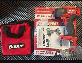 New Bauer 20V Impact Driver $35 Firm