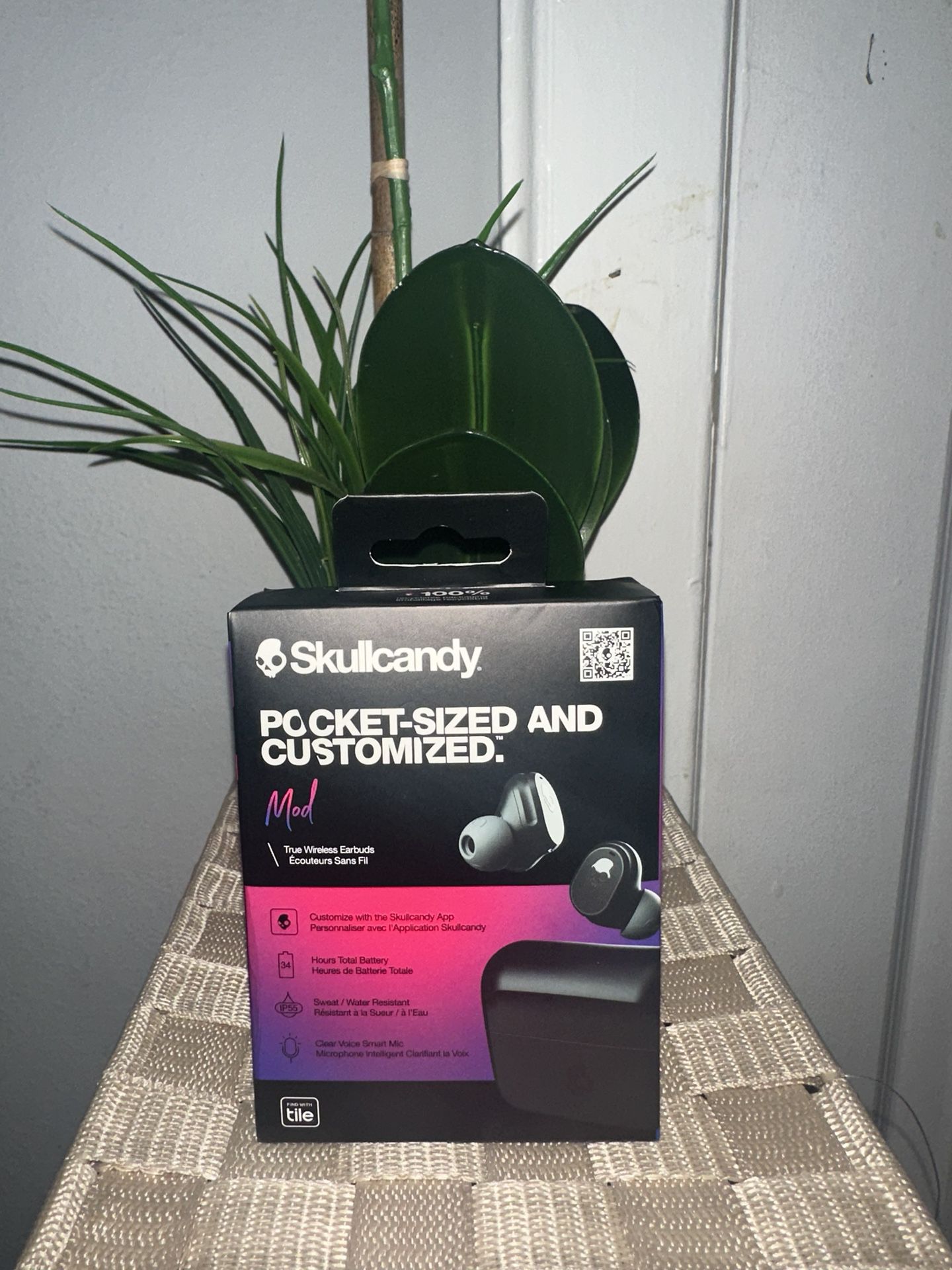 NEW Skullcandy Mod True Wireless Earbuds W/Charging Case -Black -  S2FYW-P740