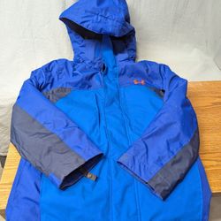 Under Armour V2809 Kids Versa Blue Westward Hooded 3-in-1 Jacket Size small
