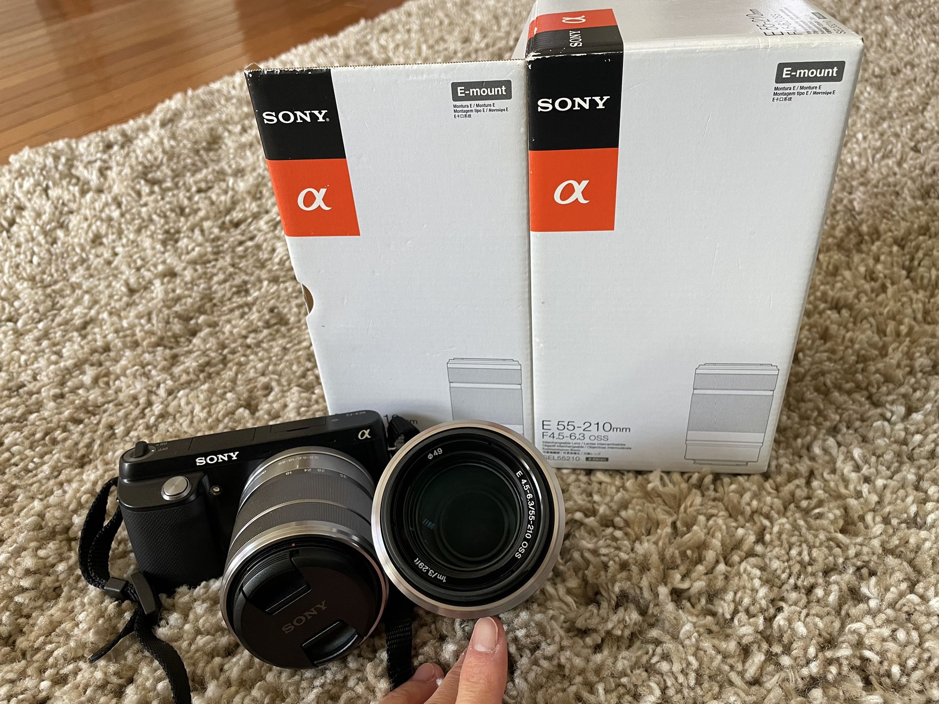 Sony NEX-F3 16.1MP Camera Including Extra Lens 