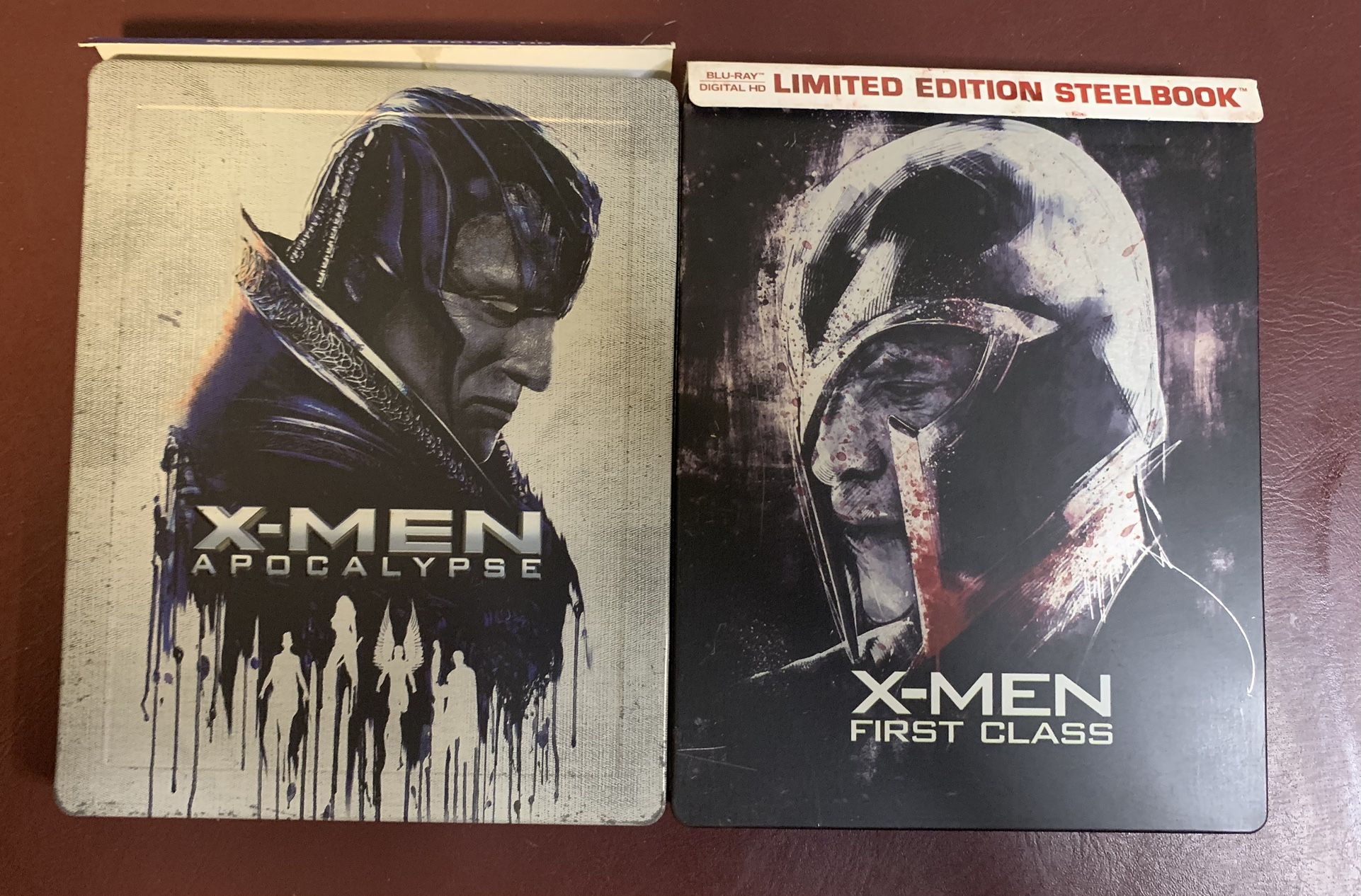 X-MEN FIRST CLASS & Apocalypse(Blu-ray) Best Buy Limited Edition Steelbook 2 Lot