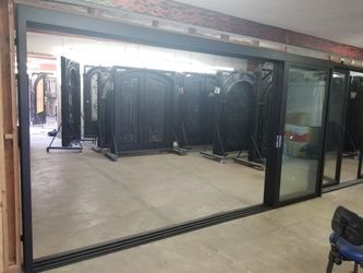 16x8. Iron. Sliding. Door