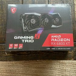 MSI AMD Radeon RX 6800 XT Gaming X Trio 16GB GDDR6 Graphics Card (R6800XTGXT16)

