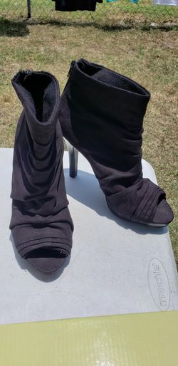 Black Booties heels