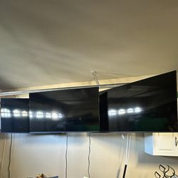 3 Lg 55 Inch Tvs - With Swivels- Like New