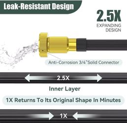 Gpeng Garden Hose50FT Expandable Water Hose with Hose Nozzle Non Kink