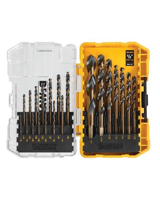 DEWALT 21-Piece Assorted HSS Jobber length Twist Drill Bit Set