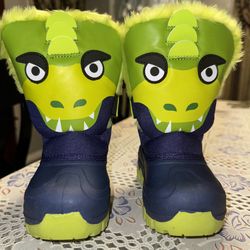 Green/ Navy Winter Boots 