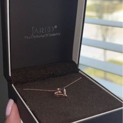 Rose Gold Heart Necklace 