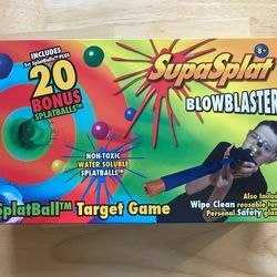 NEW SupaSplat Blowblaster SplatBall Target Game FOR KIDS. Summer