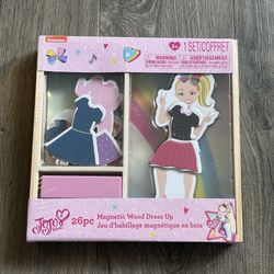 Jojo Siwa Magnetic Wood Dress Up Doll New