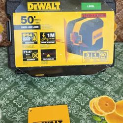 DEWALT
50 ft. Red Self-Leveling Cross Line Laser Level with (2) AA Batteries & Case
