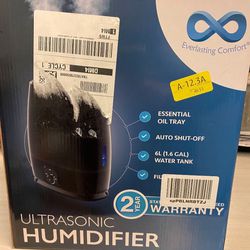 NEW ULTRASONIC HUMIDIFIER. Quality Product With Great Reviews