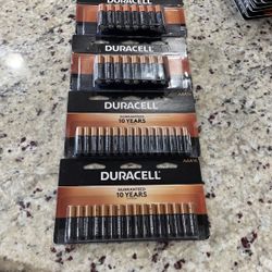 16x4 Duracell Batteries ( 2 Packs AA & 2 Pks AAA) 