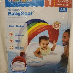New SWIM SCHOOL MY RAINBOW BABY BOAT 6-18 MONTHS LEVEL 1 START YOUR SWIM SKILLS 