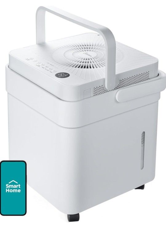 Midea Cube 35 Pint Dehumidifier for Basement and Rooms at Home for up to 3,500 Sq. Ft., Smart Control, App controlled