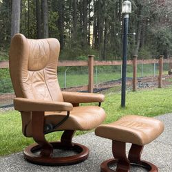 Ekornes Stressless Chair And Ottoman 