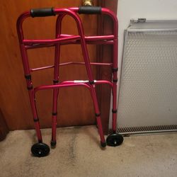 Red Walker With Wheels 