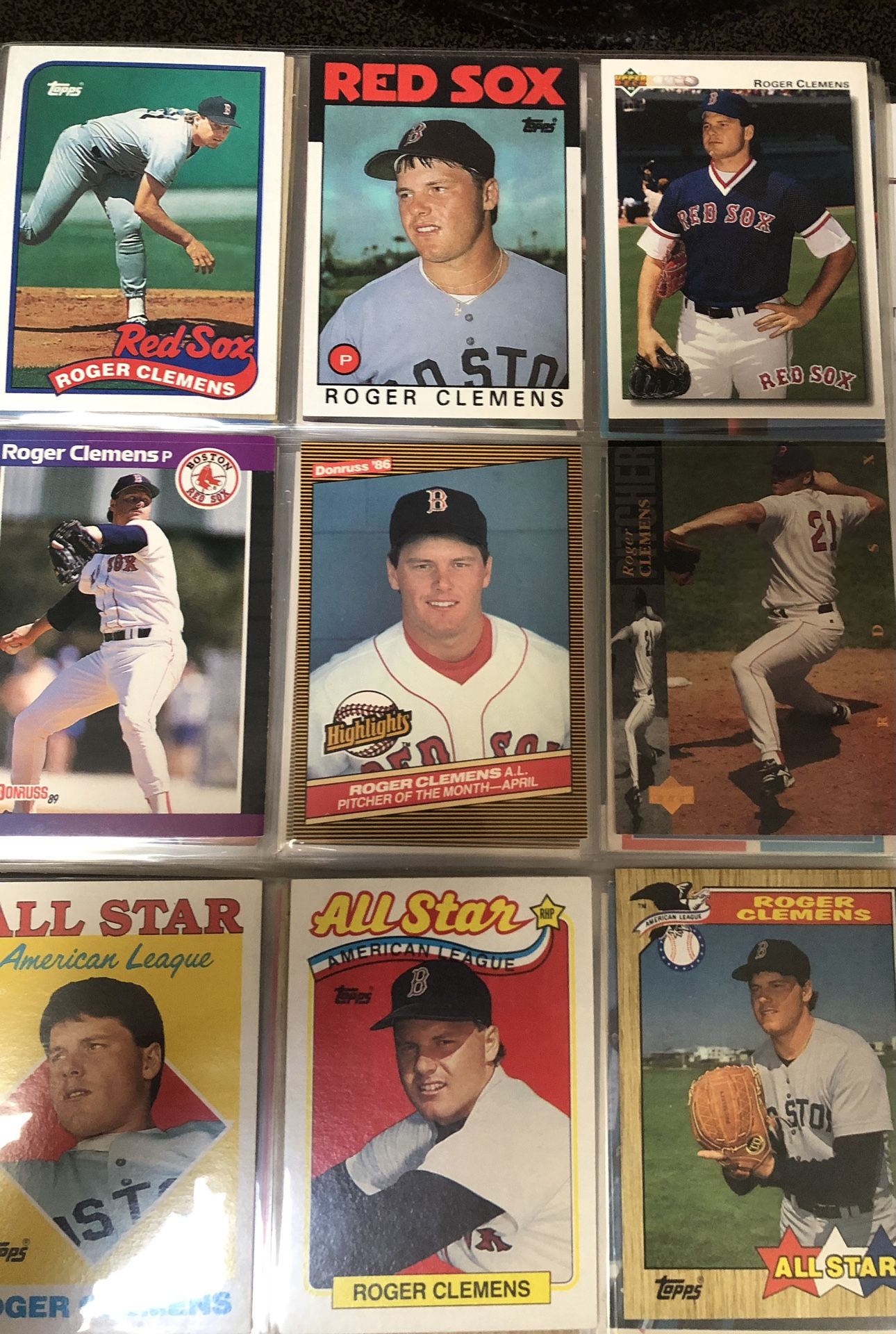Roger Clemens Baseball Card 200 Count Lot